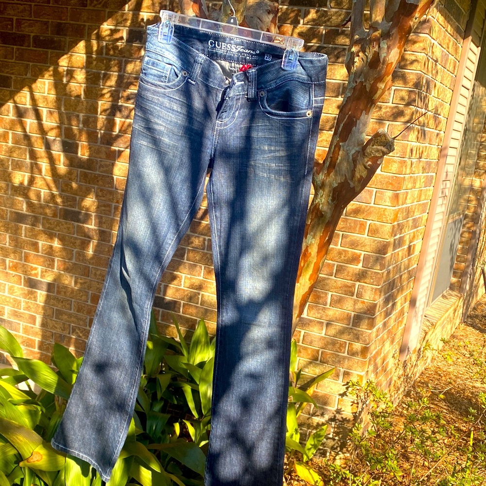 GUESS Women's Blue Flared Jeans daredevil boot cut ♥️🍒